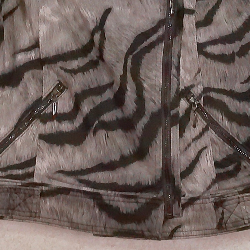 NWT White House Black Market Tiger Contrast Jacket, Zips Snaps & Belted SZ8 - Picture 13 of 16